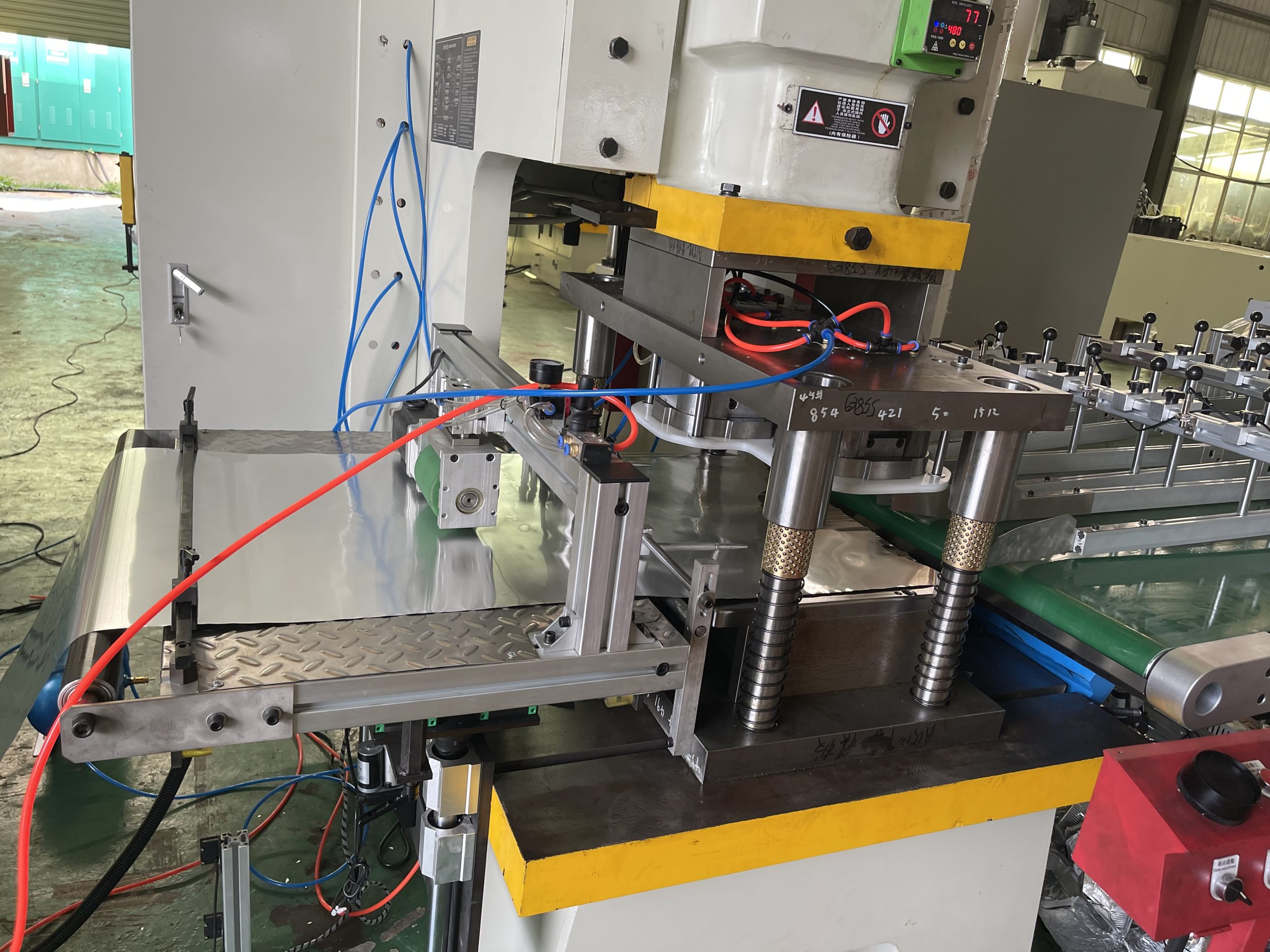 Aluminum Foil Container Plate Production Line Punching Mold Making Machine - Image 4