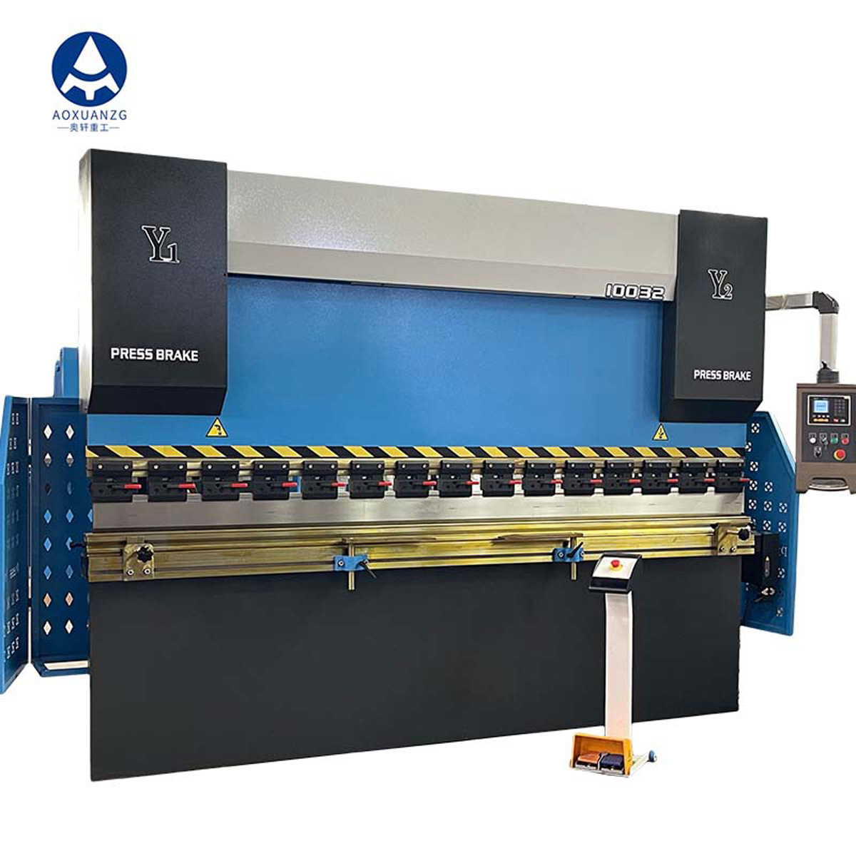 AOXUANZG 100T3200MM Hydraulic Bending Folder Machine with E21 NC System for Metal Plate Folding